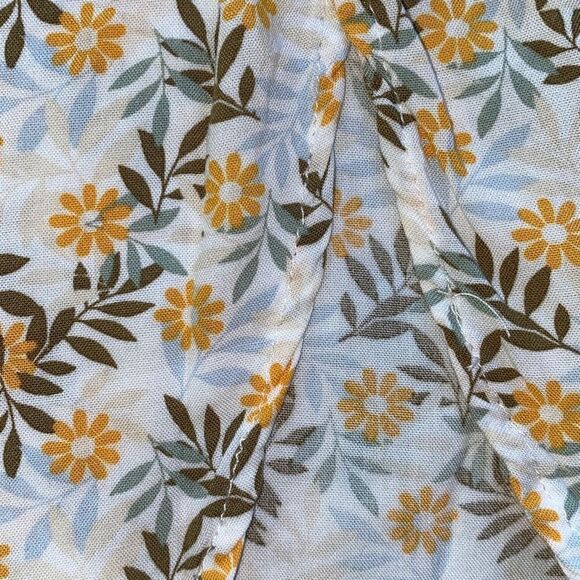 Vine & Valley EUC Palazzo Split Open Front Beach Pants Swim Coverup Daisy Large - Picture 3 of 4